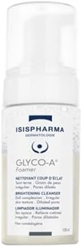 Isispharma Glyco-A Foamer - Facial Cleanser 5,5% Glycolic Acid - Cleansing Foam Eliminates Impurities And Prepares Skin Before Peeling - Brightens And Purifies The Skin - Made In France