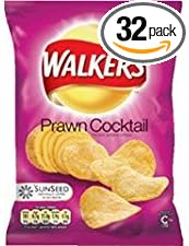 Walkers Crisp Prawn Cocktail 32.5g Bags (Box of 32) : Amazon.co.uk: Grocery