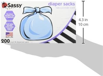 Sassy Baby Disposable Diaper Sacks, 200 Count, Packaging May Vary