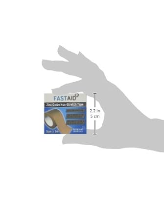 Fastaid 4484 Zinc Oxide Non-Stretch Tape 5Cm X 5M