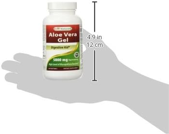 Best Naturals Aloe Vera Gel 5000 mg 250 Softgels : Health & Household