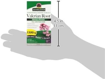 Nature's Answer Valerian Root 1,500 mg Capsules | Natural Sleep Aid | Stress Reliever | Promotes Restful Slumber (90 Count)