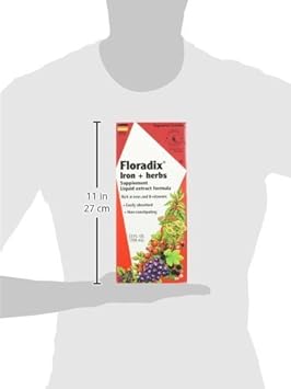 Floradix Iron & Herbs - Liquid Herbal Supplement for Energy Support - Iron Supplement with Vitamin C & B Complex Vitamins - Liquid Iron Supplement for Men & Women - 23 oz : Health & Household