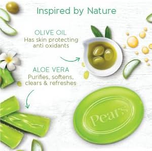 Pears Naturale Soap Bar Aloe Vera 100g : Amazon.co.uk: Beauty