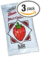 Three Packs Of Just Wholefoods Strawberry Jelly Crystals