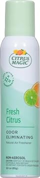 Citrus Magic Natural Odor Eliminating Air Freshener Spray, Fresh Citrus, 3-Ounce