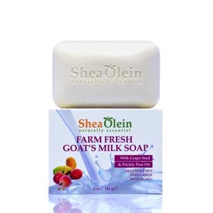 Farm Fresh Goat'S Milk Soap With Grape Seed & Prickly Pear Oil : Beauty & Personal Care