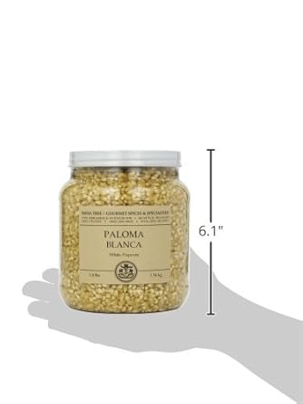 India Tree Paloma Blanca (White) Popcorn, 3.4 Lb (Pack Of 2)