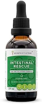 Secrets of the Tribe - Intestinal Rescue, Gas and Bloating Formula, Herbal Supplement Blend Drops Alcohol-Free Liquid Extract (2 fl oz)