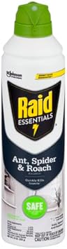 Raid Essentials Ant Spider, And Roach Killer Aerosol Spray, Child & Pet Safe, Kills Insects Quickly, For Indoor Use, 10 Oz