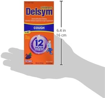 Delsym Children'S 12 Hr Cough Relief Liquid, Grape, 5Oz : Health & Household