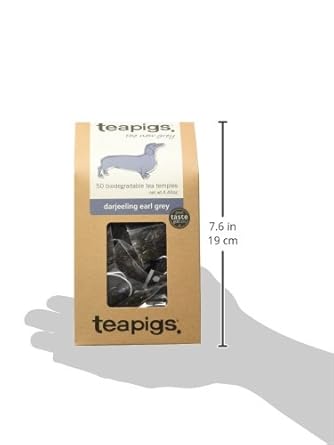 Teapigs Darjeeling Earl Grey Tea Bags Made With Whole Leaves (1 Pack Of 50 Tea Bags)