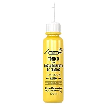 Gota Dourada Brazilian Hair & Scalp Tonic With Garlic Extract 3.3Oz | Tônico Para Fortalecimento Dos Cabelos Com Extrato De Alho 100Ml : Beauty & Personal Care