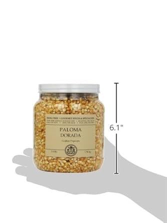 India Tree Paloma Dorada (Golden) PopCorn, 3.4 lb (Pack of 2)