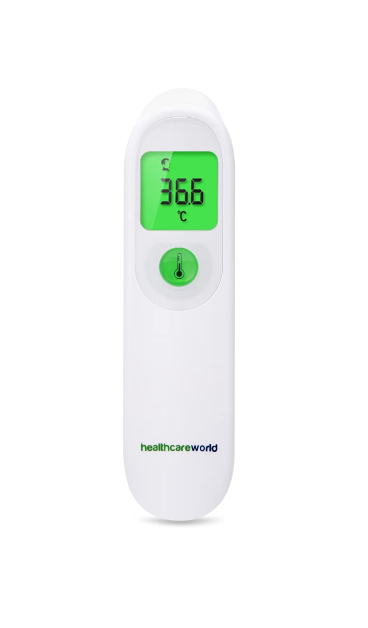 Digital Thermometer For Adults Kids, Non Contact Infrared Lcd Display Baby Thermometers And Body Temperature (White)