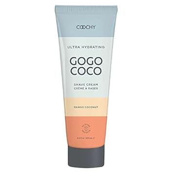 Coochy Ultra Hydrating Shaving Cream | Prevents Irritation, Bumps & Dry Skin | Doubles As Hair Conditioner | Coconut Oil, Tea Tree Oil, Jojoba Oil, Shea Butter & Aloe Vera | Mango Coconut 8.5Oz/250Ml