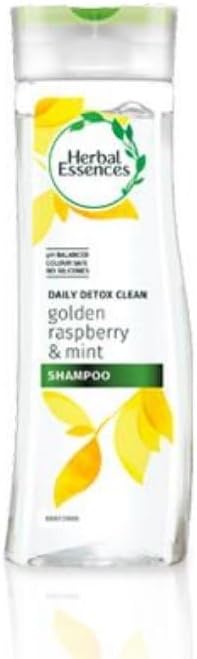 Herbal Essences Daily Detox Shine Shampoo And Conditioner With Golden Raspberry And Mint. Bundle With Exclusive Beauty Tips