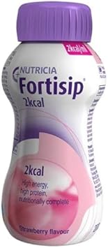 Fortisip 2.0 Kcal Strawberry Milkshake, 200Ml, Pack Of 24