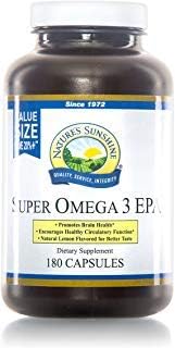 Nature's Sunshine Super Omega-3 EPA 180 Softgels : Health & Household