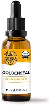 Vimergy Usda Organic Goldenseal Extract, 57 Servings - Alcohol-Free, Gluten-Free, Non-Gmo, Kosher, Corn-Free, Soy-Free, Vegan & Paleo Tincture (115 Ml)