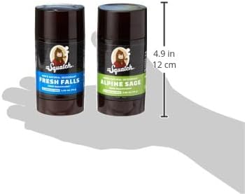 Dr. Squatch Natural Deodorant for Men – Odor-Squatching Men's Deodorant Aluminum Free - Alpine Sage + Fresh Falls (2 Pack) : Amazon.co.uk: Beauty