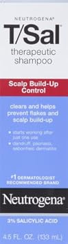 Neutrogena T/Sal Therapeutic Shampoo For Scalp Build-Up Control With Salicylic Acid, Scalp Treatment For Dandruff, Scalp Psoriasis & Seborrheic Dermatitis Relief, 4.5 Fl. Oz