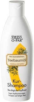 Swiss-O-Par Tea Tree Shampoo 750 Ml (3 X 250 Ml), Against Scalp Irritation, Dandruff And Oily Hair