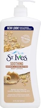 St. Ives Soothing Hand & Body Lotion Moisturizer For Dry Skin Oatmeal & Shea Butter Made With 100% Natural Moisturizers 21 Oz