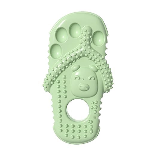 INFINIBYTE Slipper Shape Puppy Dog Teething Toys - Chew Toys for Small Medium Large Dogs Teething Training,Safe TPR Interactive Dog Toys for Small Medium and Large Breed