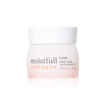 Etude Moistfull Collagen Deep Cream 75Ml (21Ad) | Facial Moisturizing Skin Care Cream | Super Collagen For Healthy Skin
