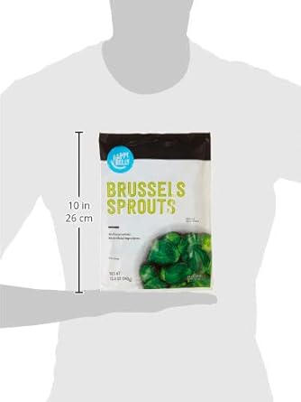 Amazon Brand - Happy Belly Frozen Brussels Sprouts, Whole, 12 ounce (Pack of 1) : Grocery & Gourmet Food