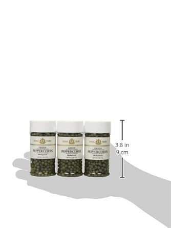 India Tree Peppercorns Green Jar, 0.6-Ounce (Pack Of 3)