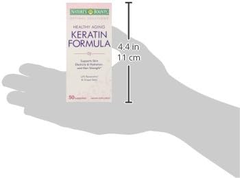 Natures Bounty Optimal Solutions Keratin Formula 500 mg Capsules, 50 Count : Health & Household