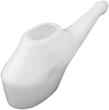Economy, Light-Weight, Durable Neti Pot With 10 Sachet Neti Salt - Handy, Compact And Travel Friendly Dishwasher Safe Eco Friendly Natural Treatment For Sinus And Congestion-White Set Of 2