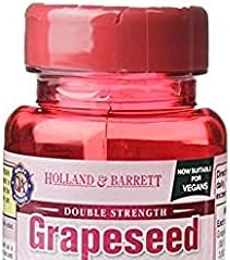 Holland & Barrett Double Strength Grapeseed Extract 100mg 50 Capsules : Amazon.co.uk: Health & Personal Care