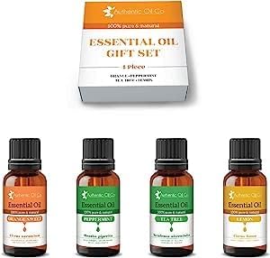 4 Piece 10ml Essential Oil Gift Set 5 Pure and Natural Oils Aromatherapy Diffuser, Cosmetics : Amazon.co.uk: Beauty