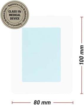Opti-Heal Hydration Multi Purpose Dressing - Neo G Burn Dressings Hydrogel Wound Dressings Adhesive For Burns, Cuts, Pressure Sores, Ulcer Treatment - 10X8 Cm 3 Pcs