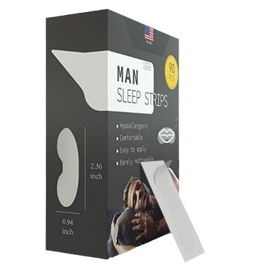 Sleep Strips, Anti Snoring Sleep Strips, Deeper Sleep and Reduced Snoring, Comfortable Sleep Tap, Anti Snoring Advanced Gentle Mouth Tape for Sleeping Stop Snoring (Men)