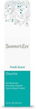 (Pack of 10 Bottles) Summer's Eve Fresh Scent Douche Vinegar & Water, Feminine Wash, 4.5oz Bottles. PH Balanced, Naturally Inspired, & Gynecologist Tested (Pack of 10 Bottles, 4.5oz Each Bottle)