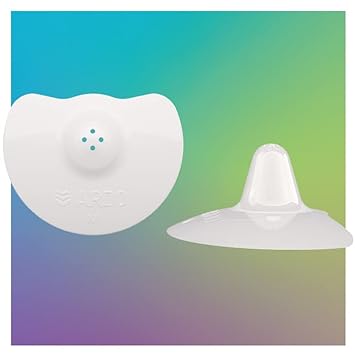 Ardo Tulips Contact Nipple Shields for Breastfeeding, Made in Switzerland, 2 Count with Carrying Case, BPA Free, (Size L, 24mm)