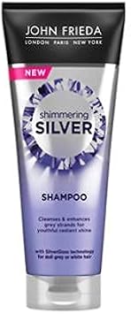 Shimmering Silver Shampoo (250Ml) And Shimmering Silver Conditioner (250Ml) By John Frieda For Dull Grey Hair