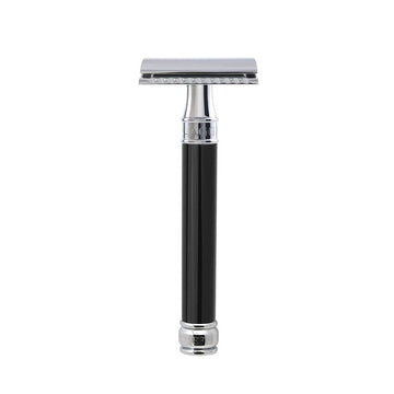 Edwin Jagger De89L Lined Detail Chrome Plated Double Edge Safety Razor