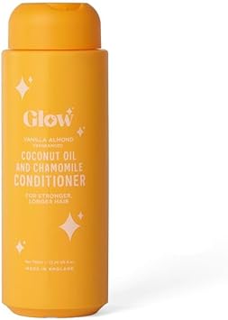 Glow Coconut Oil, Chamomile Shampoo 750Ml - Vanilla Almond & Glow Vanilla Almond Conditioner 750Ml