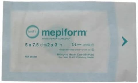 Mepiform Scar Reduction Dressing 2X3 Inch/5X7,5Cm 5 Pcs Minimise Prevent Scars : Health & Household