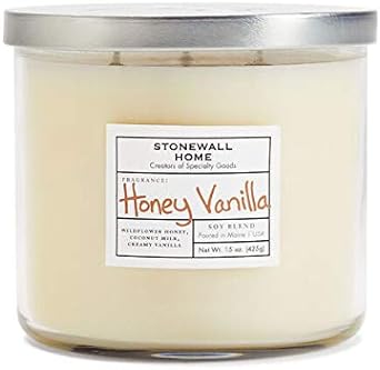 Stonewall Home Honey Vanilla, Medium Bowl Candle
