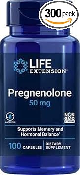 Life Extension - Pregnenolone - 50 Mg - 100 Caps (Pack of 3)