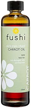 Fushi Carrot Oil 100 ml | Fresh-Pressed| Rich in Beta Carotene, Vitamins A, B, C, D and E and essential fatty acids | Best for Sun Damage Skin, Parched Skin & Fine Lines |Manufactured in the UK : Amazon.co.uk: Beauty