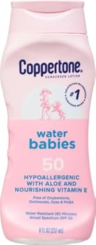 Coppertone Waterbabies Spf 50 Baby Sunscreen Lotion, Water Resistant Sunscreen For Babies, 8 Fl Oz