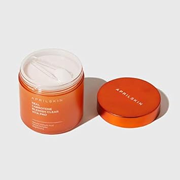 Aprilskin Carrotene Clarifying Pads | Oily, Sensitive, Acne-Prone Skin | Vegan, Cruelty-Free, Exfoliating, Fights Acne & Pore-Tightening | 60 Pads | No Sulfates And Artificial Fragrance : Beauty & Personal Care