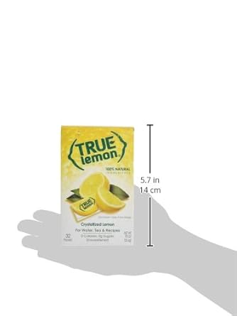 True Lemon Crystallized Lemon, 32 Packets Per Box (Case Of 12)